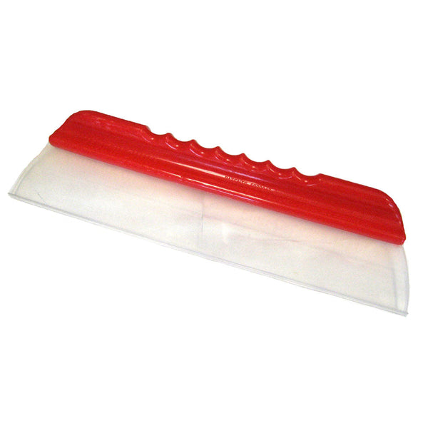 Flexible water blade red handle white blade