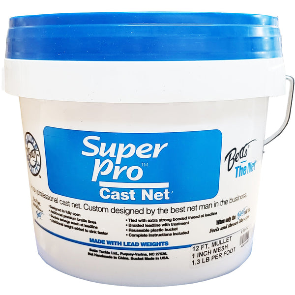 BETTS S PRO 18-12 Mullet cast net – Crook and Crook Fishing, Electronics, and Marine Supplies BETTS S PRO 18-12 Mullet cast net – Crook and Crook Fishing, Electronics, and Marine Supplies