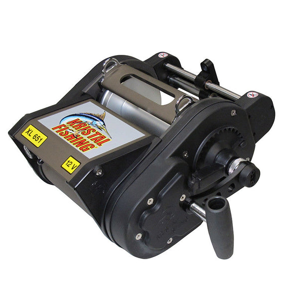 KRISTAL XL 651 12V Electric Reel – Crook and Crook Fishing, Electronics,  and Marine Supplies