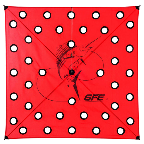 SFE 40 Hole 12-30MPH Kite - Red – Crook and Crook Fishing