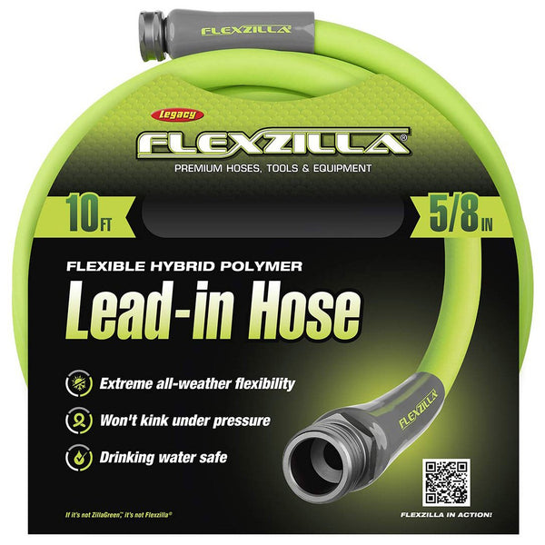FLEXZILLA Garden Hose 5/8" x 10' Crook and Crook Fishing, Electronics, and Marine Supplies