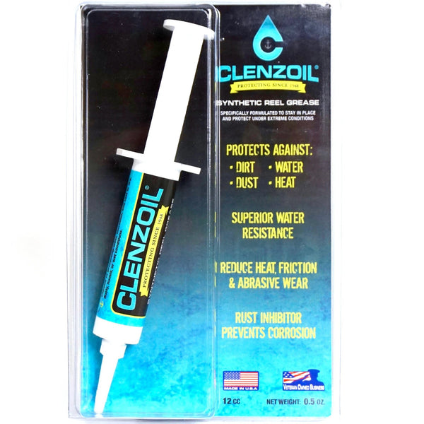 CLENZOIL Marine & Tackle Synthetic Reel Grease Syringe – Crook and Crook  Fishing, Electronics, and Marine Supplies