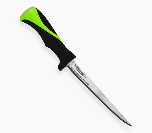 8-inch Straight Fillet Knife with Green & Black grip