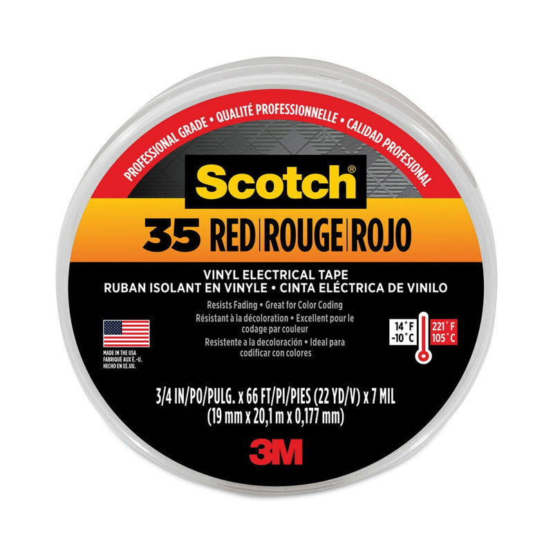 front view of Scotch 35 tape - Red/Rojo