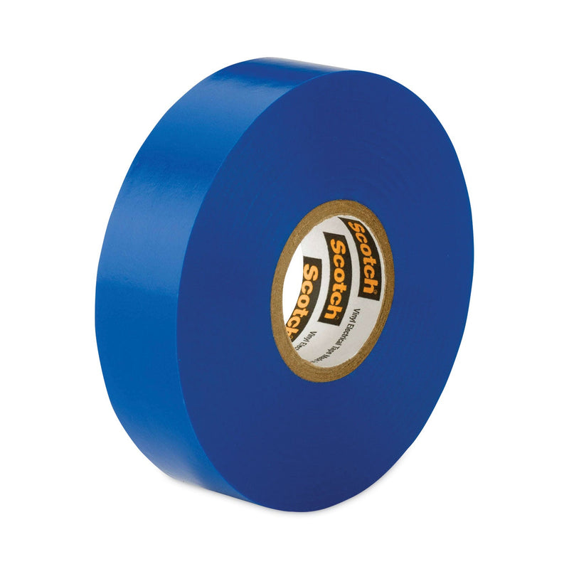 roll of blue electrical tape out of packaging
