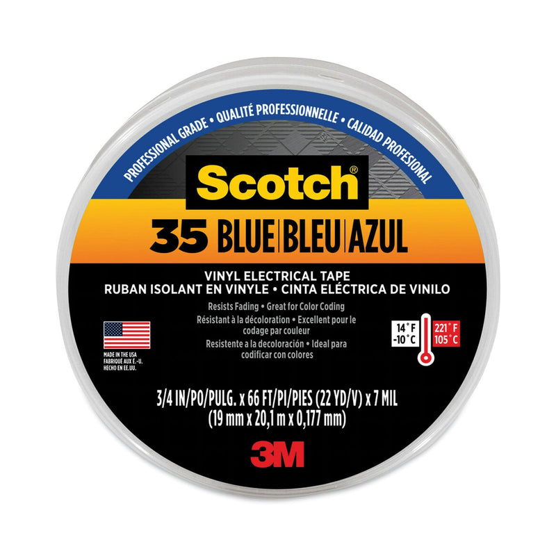 front view of Scotch 35 tape - Blue/Azul