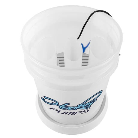 top view of live bait bucket assembled