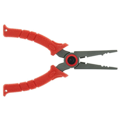 orange grip stainless steel pliers open