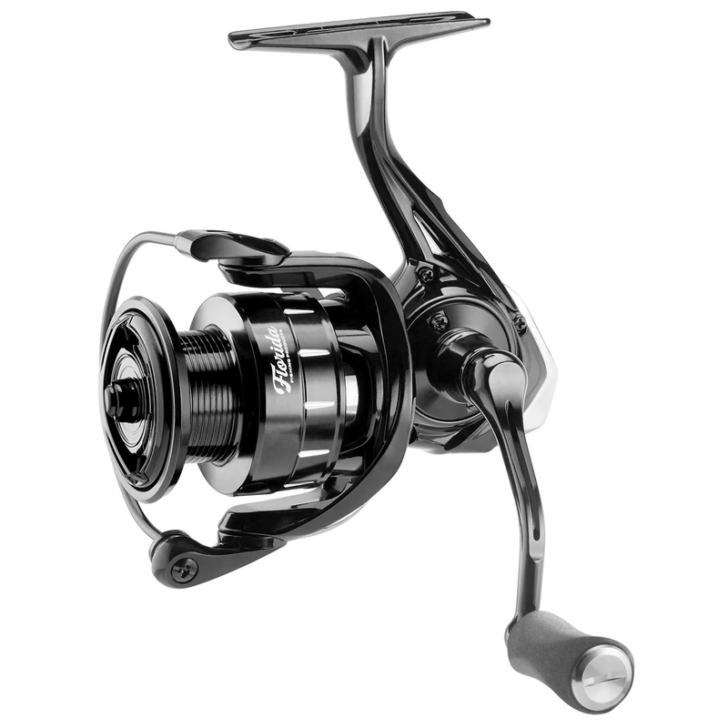 BAHIA 3000 Spinning Reel - black, showing handle