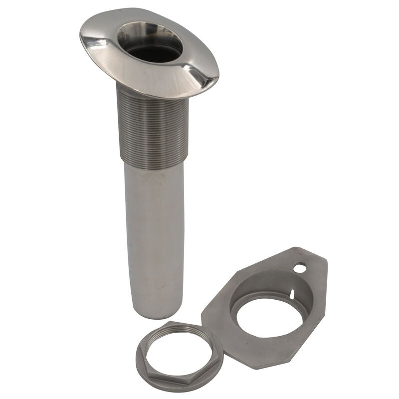 ce smith fishing rod holders C.E. Stainless Steel Flush Mount Holder Smiths line of high polished or white powder coated aluminum clamp CE Smith Adjustable Mid Mount
