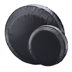 Black vinyl spare tire cover