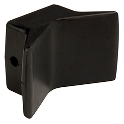 Black Rubber Y Stop - 4"x4"