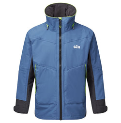 Gill Coastal Jacket Blue Ocean front view zipped up