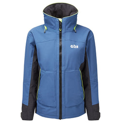 Ocean Blue Women's Coastal Jacket front view zipped up