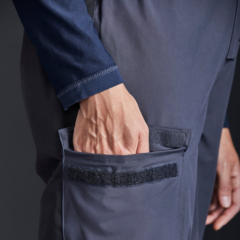close up of pocket of women's coastal trousers