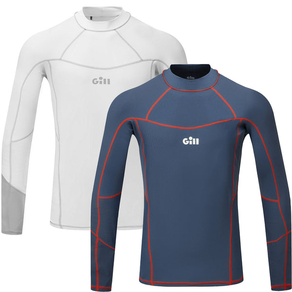 Gill Pro Rash Vest Long Sleeve shirts shown in both colors