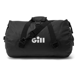 Gill 30L duffel black with white Gill logo