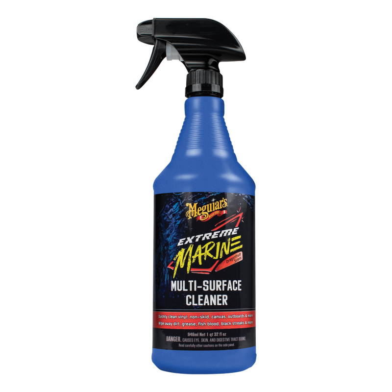 Meguiar's Extreme Marine Multi-Surface Cleaner - 32 oz. blue spray bottle