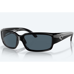 Costa Caballito Sunglasses with shiny black frame and gray lenses
