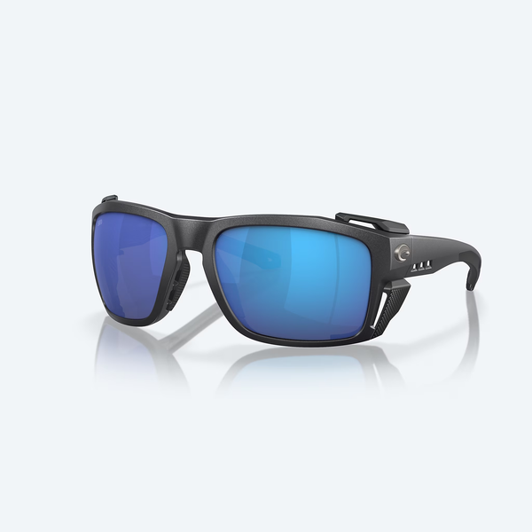 King Tide 8 black frame blue mirror lens