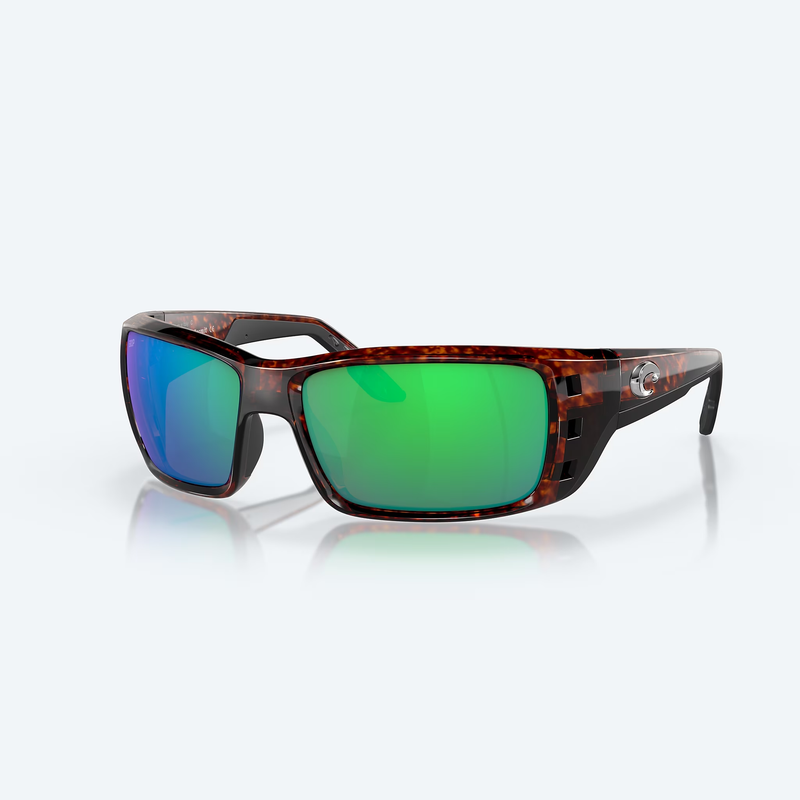 Permit sunglasses with Tortoise frame and green mirror