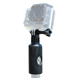 Adapter on pole with camera attached