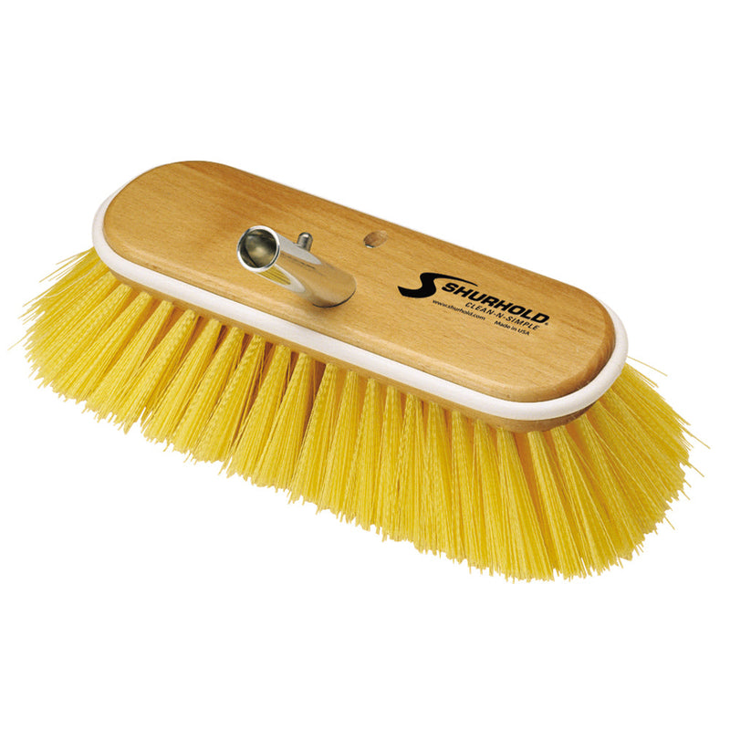 10-inch yellow medium stiff brush 