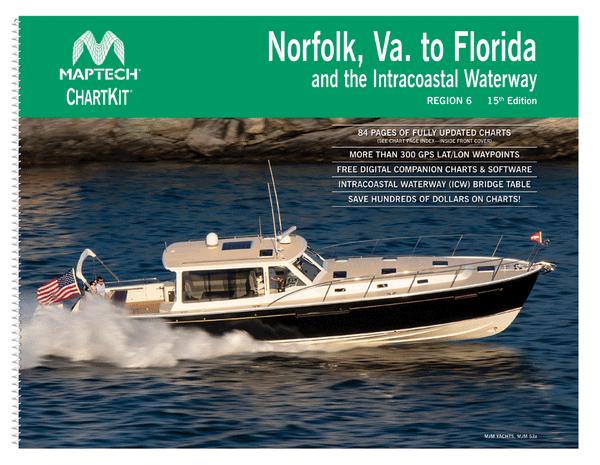 MapTech ChartKit - Norfolk, Virginia to Florida and the Intercoastal Waterway - Region 6 - 15th Edition Cover