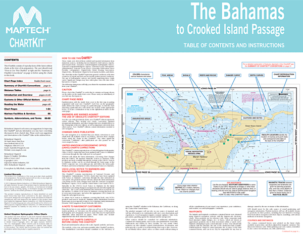 The Bahamas to Crooked Island Passage Table of Contents and Instructions page