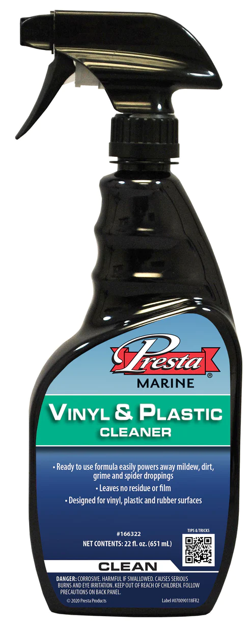 22 oz spray bottle Presta Marine Vinyl & Plastic Cleaner