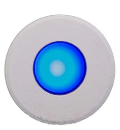 flush mount white housing blue