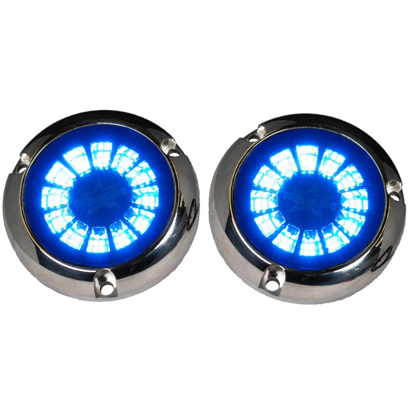 Pair of blue EPIK lights