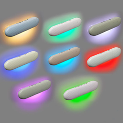 White housing with RGB colors