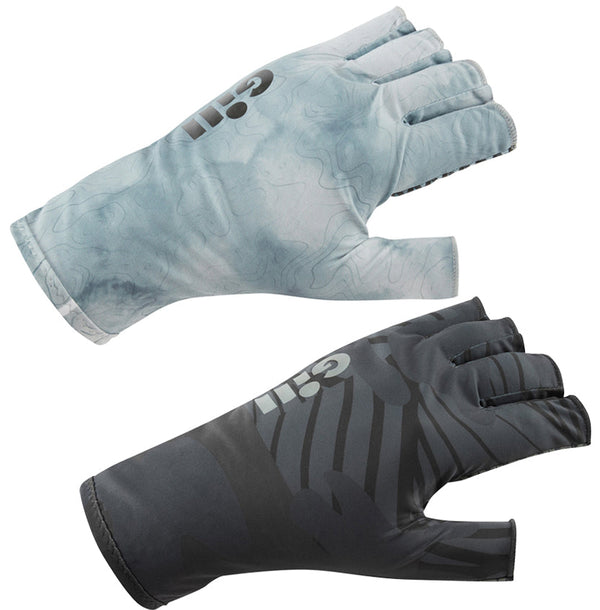 Gill XPEL Tec Gloves in glacier camo and shadow camo