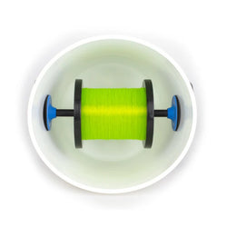 Spool in bucket on bucket spooler