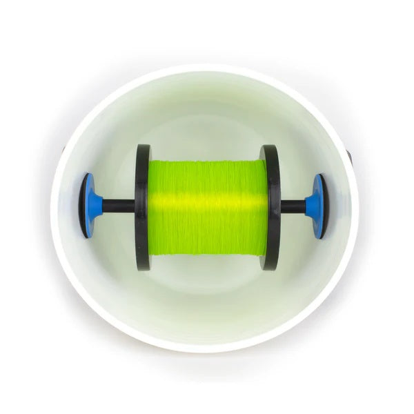 Spool in bucket on bucket spooler