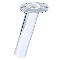LEE'S TACKLE Standard Round Pin Flush Mount Stainless Steel Rod Holder