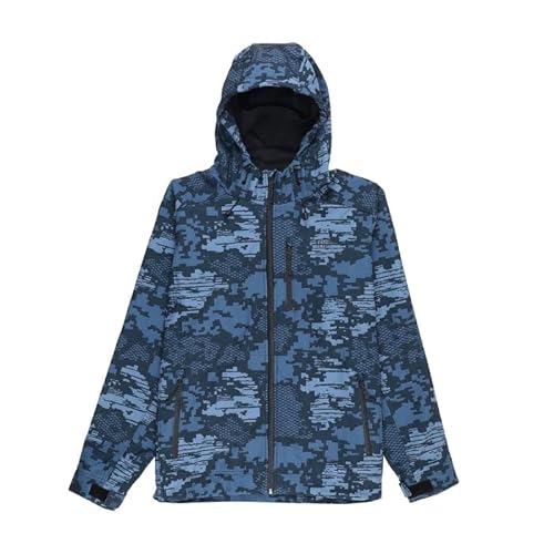 front view jacket in Navy Digi Camo