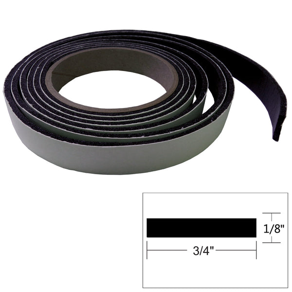 8' coiled strip of hatch tape with diagram of measurements