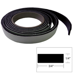 8 ft coiled strip of hatch tape with measurements