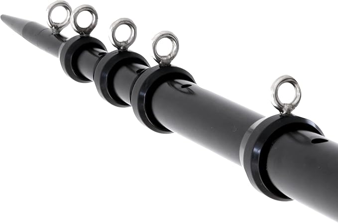 black telescoping outrigger closed