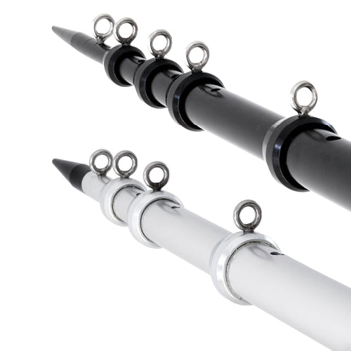 black and silver telescoping aluminum outriggers closed 