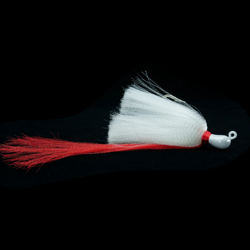White body, white head, and red tail