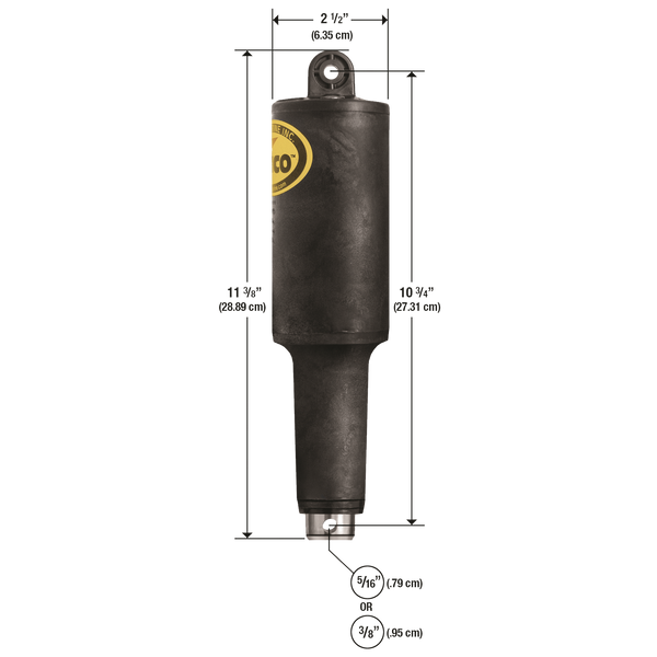 Actuator with dimensions