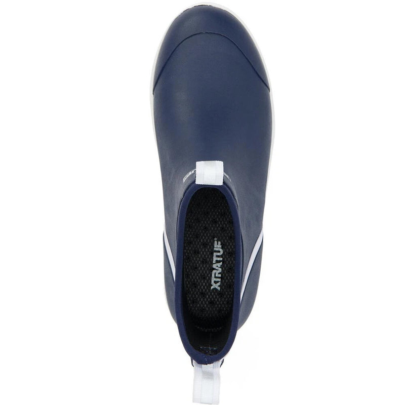 navy boot top view
