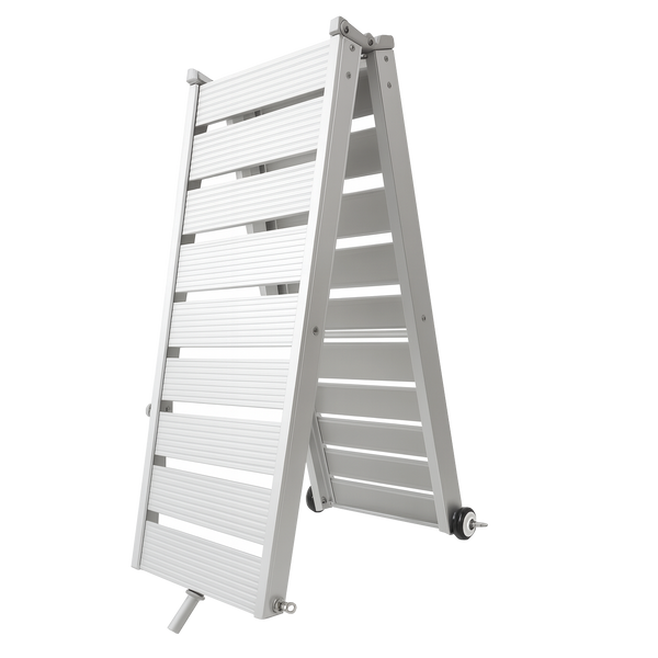 Bridge folded and standing