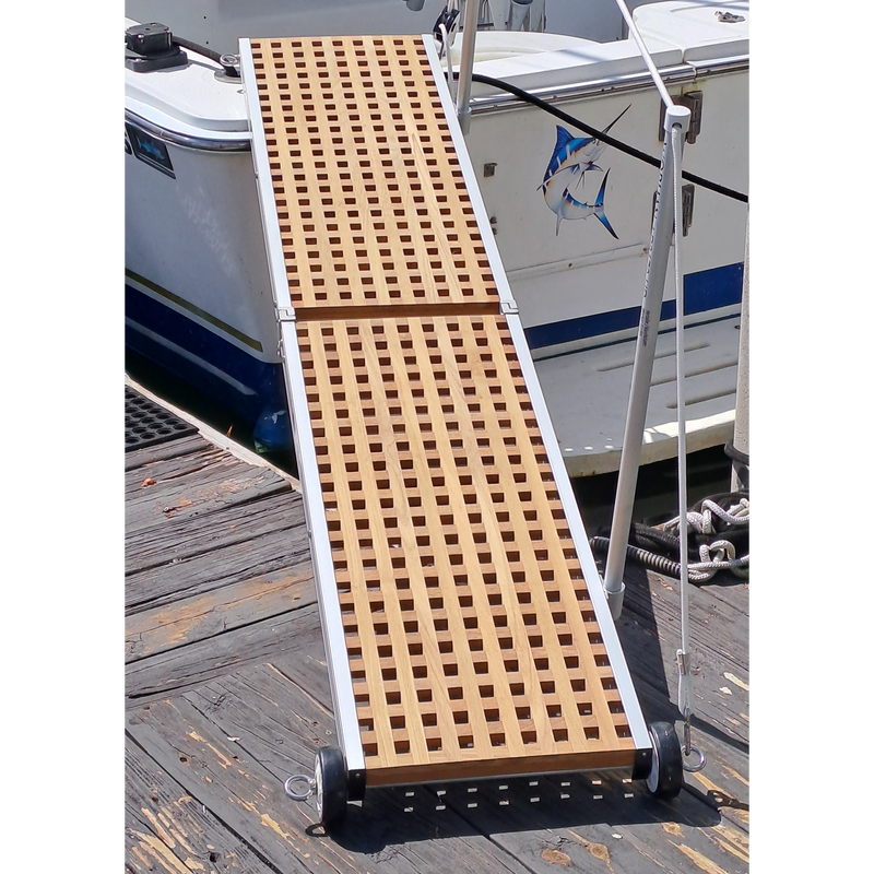 Bridge on boat and dock