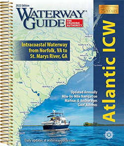 Spiral bound Waterway Guide for Atlantic ICW - Intracoastal Waterway from Norfolk, VA to St. Mary's River, GA 