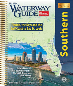 Spiral bound Waterway Guide - Southern - Florida, the Keys and the Gulf Coast to Bay St. Louis