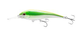 Chartreuse Chrome lure with 2 treble hooks